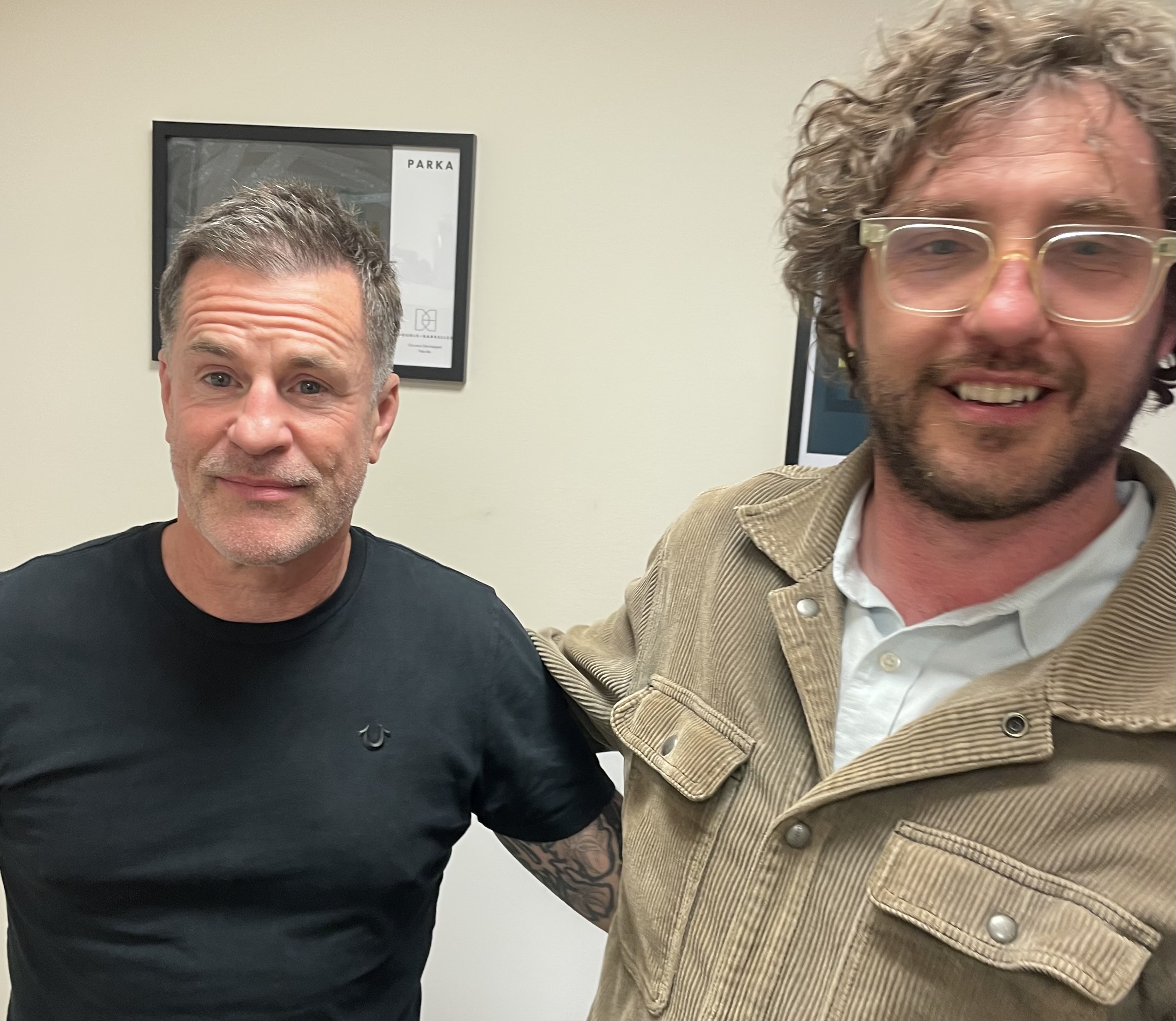 Dan Kielty with Seann Walsh at Reading Comedy Festival